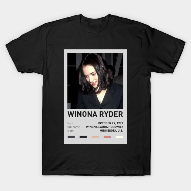 Winona Ryder T-Shirt by sinluz